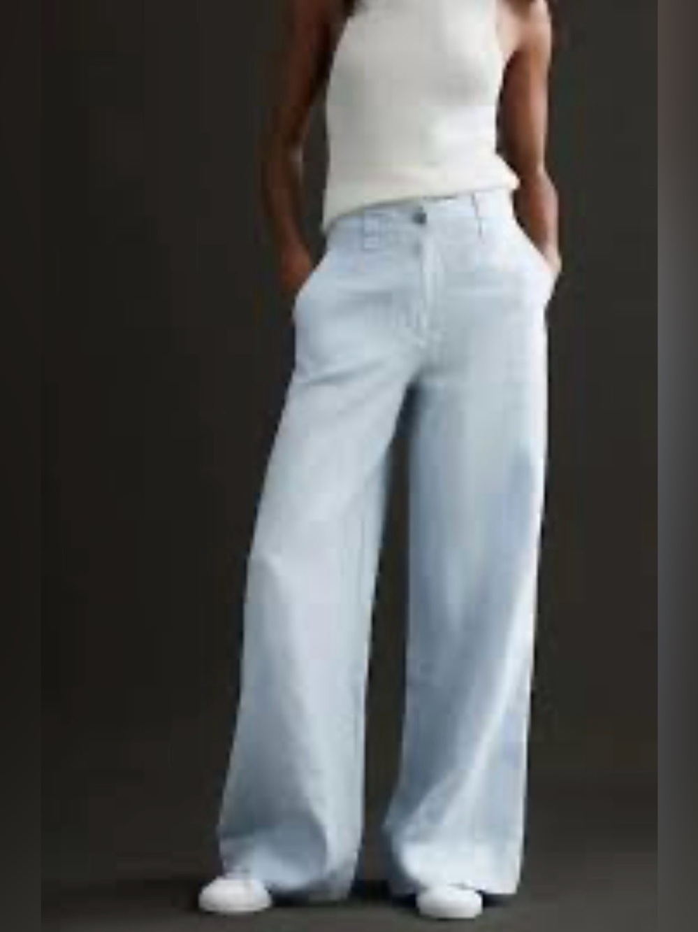 J. Jill Light Blue Wide-Leg Jeans